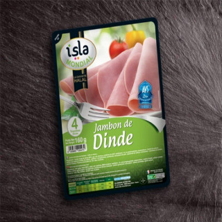 Charcuterie - Jambon de dinde tranché 160g