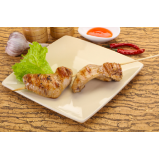 Brochettes de poulet au curry
