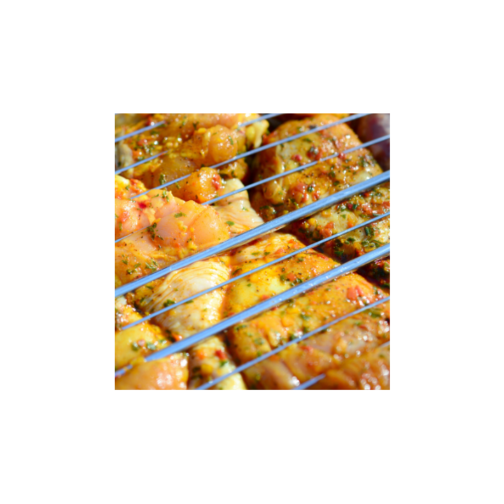 Brochettes de poulet thym/citron