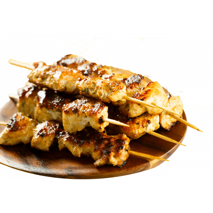 Brochettes de poulet curry